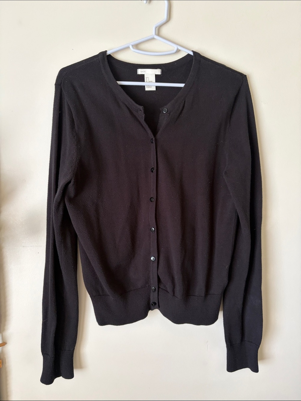 H&M Button Down Black Cardigan